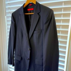 Hugo Boss Pinstripe Navy Suit (36R)